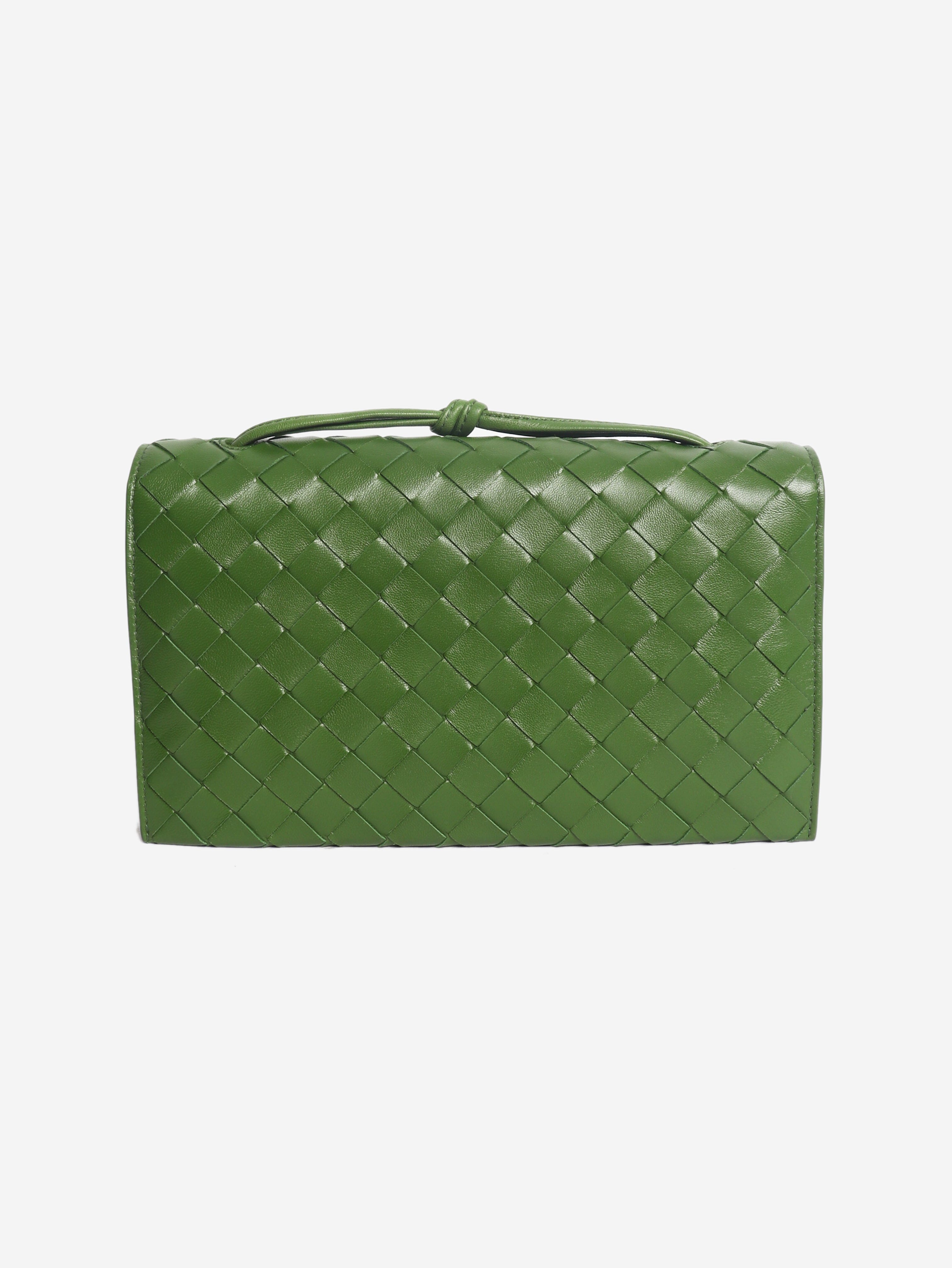 Green Trio leather shoulder bag Shoulder bags Bottega Veneta 