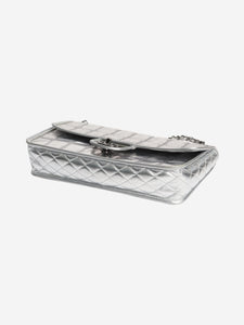 Chanel Silver 2006 vinyl and lambskin Ice Cube shoulder bag