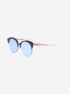 Christian Dior Blue reflective polarized sunglasses