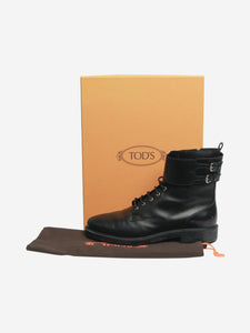 Tod's Black biker boots - size EU 40.5