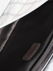 Chanel Silver 2006 vinyl and lambskin Ice Cube shoulder bag