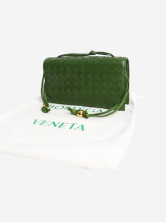 Green Trio leather shoulder bag Shoulder bags Bottega Veneta 