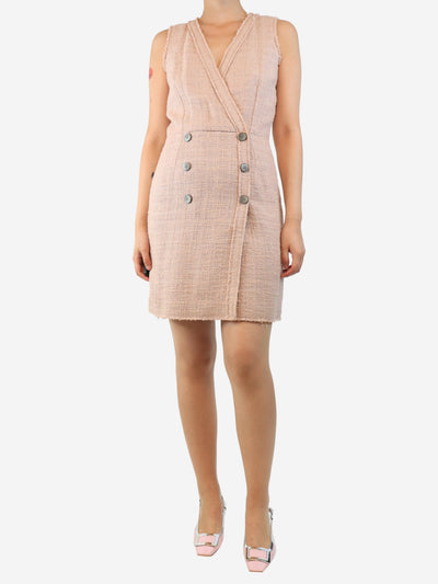 Himalyan pink sleeveless double-breasted dress - size UK 8 Dresses Dolce & Gabbana 