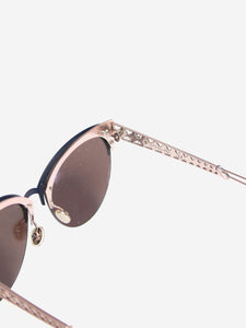 Christian Dior Blue reflective polarized sunglasses