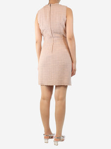 Dolce & Gabbana Himalyan pink sleeveless double-breasted dress - size UK 8