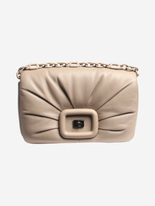 Roger Vivier Taupe Viv' Choc shoulder bag