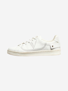 Sign of the Times White Backnet leather trainers - size EU 36.5