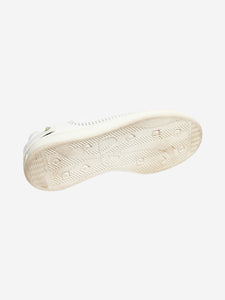 Sign of the Times White Backnet leather trainers - size EU 36.5