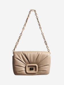 Roger Vivier Taupe Viv' Choc shoulder bag