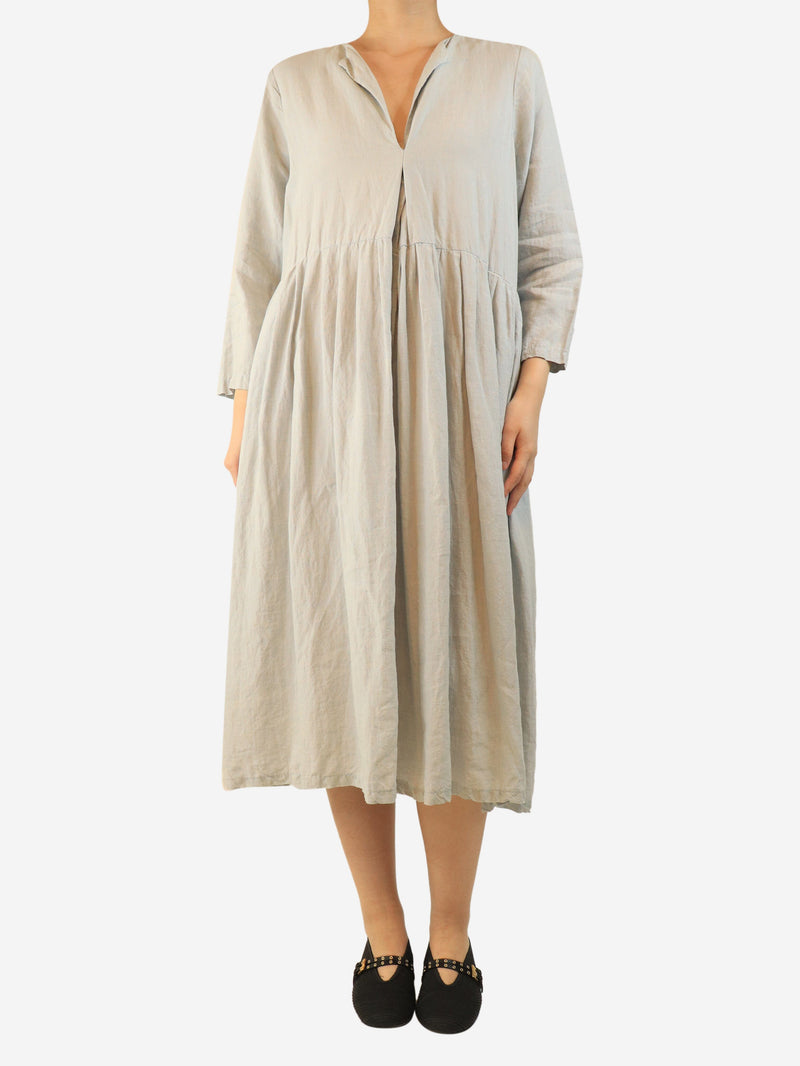 Duck egg linen dress - One size Dresses Egg 