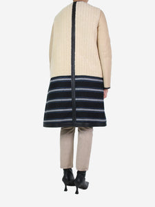 Chloe Beige sheepskin coat - size UK 10