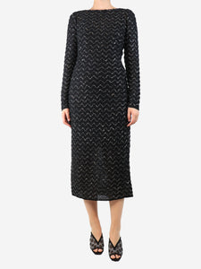 Missoni Black sequin midi dress - size UK 12