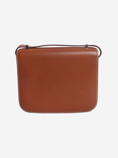 Brown box leather Constance bag Cross Body Bags Hermes 