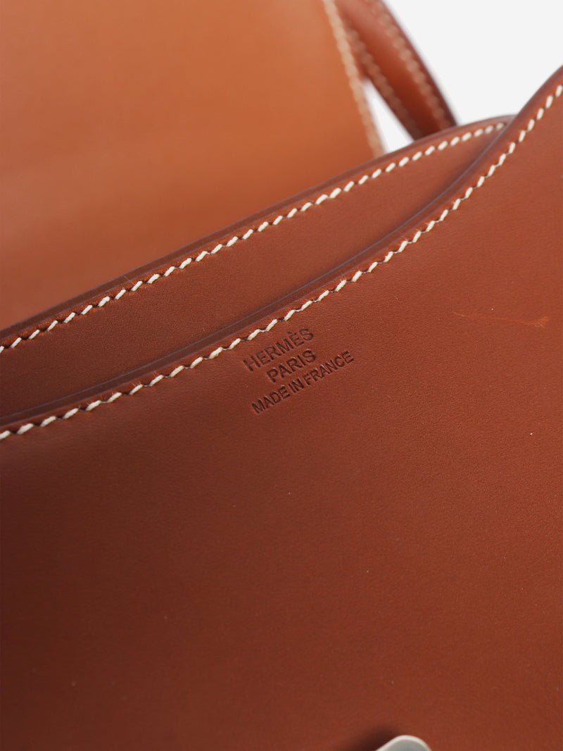 Brown box leather Constance bag Cross Body Bags Hermes 