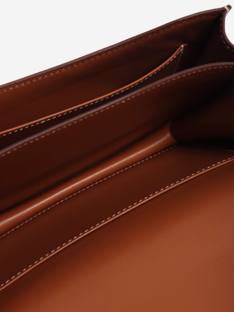 Brown box leather Constance bag Cross Body Bags Hermes 