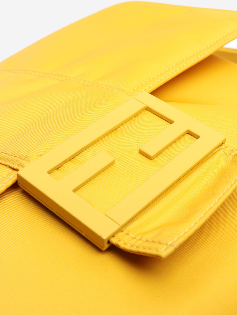 Yellow Econyl nylon baguette crossbody bag Shoulder bags Fendi 