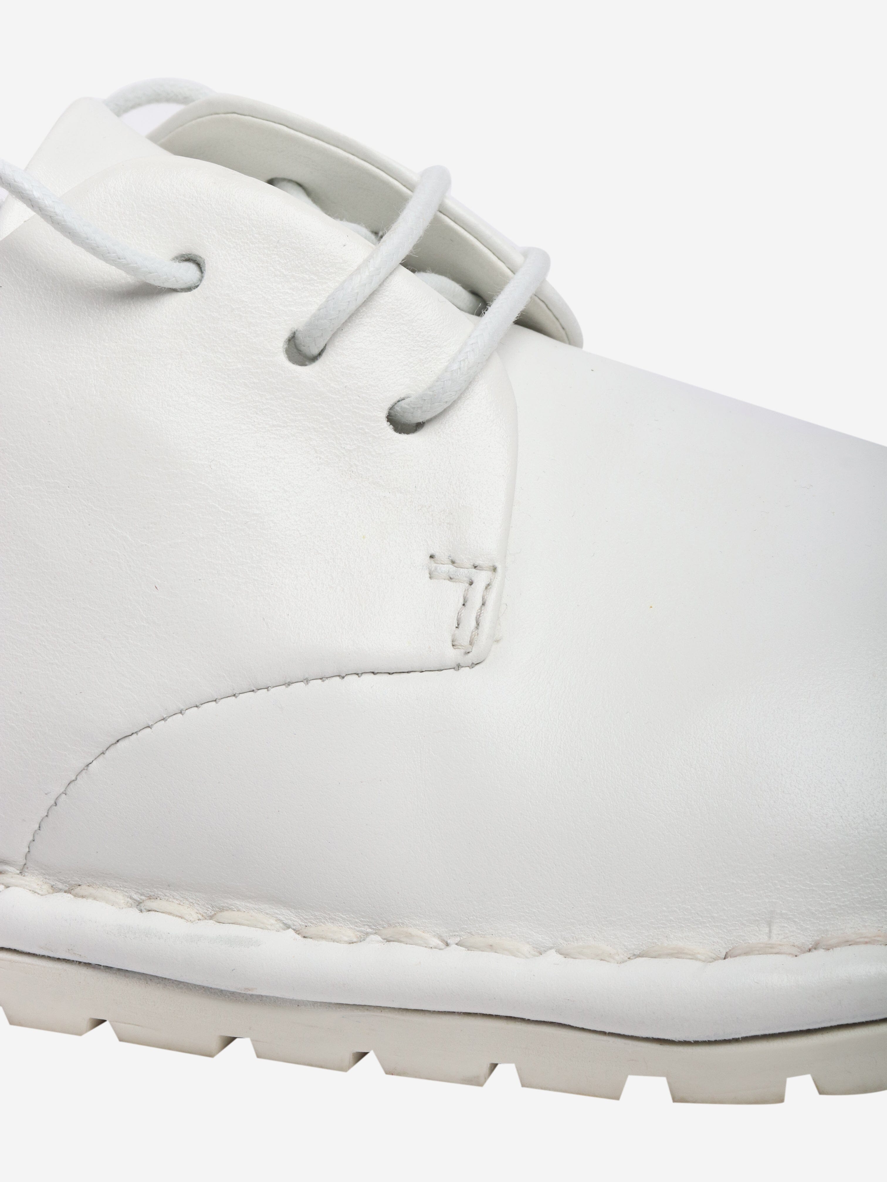 White lace-up leather shoes - size EU 38.5 Trainers Marsell 
