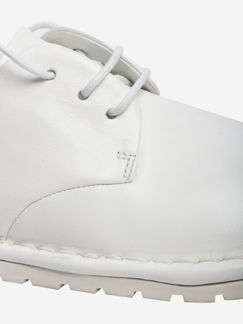 White lace-up leather shoes - size EU 38.5 Trainers Marsell 