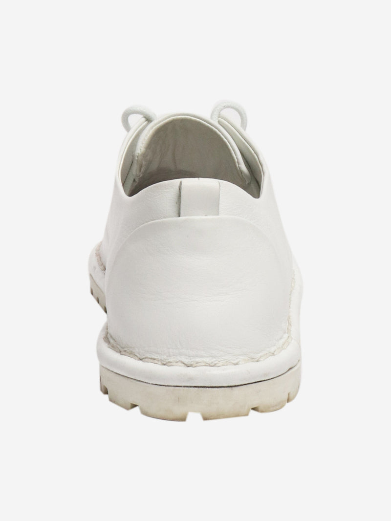 White lace-up leather shoes - size EU 38.5 Trainers Marsell 