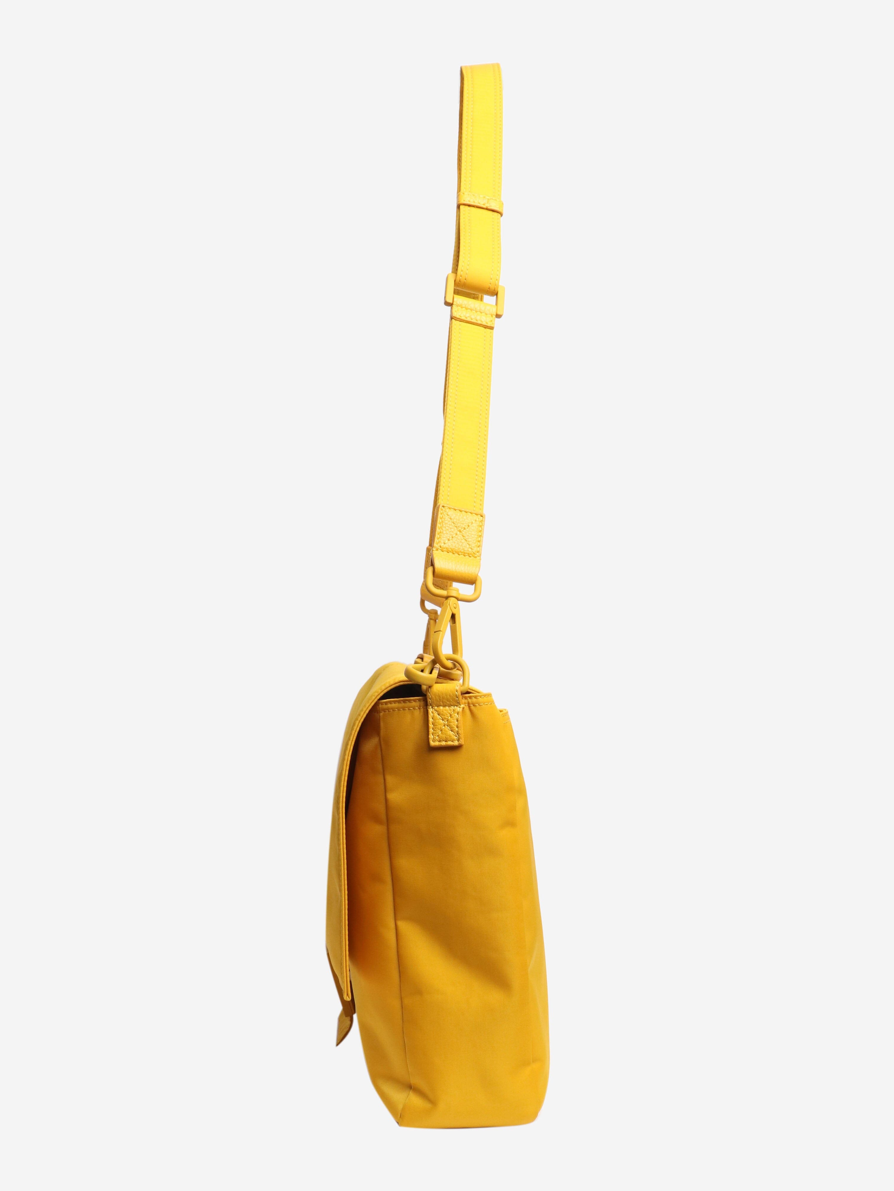 Yellow Econyl nylon baguette crossbody bag Shoulder bags Fendi 