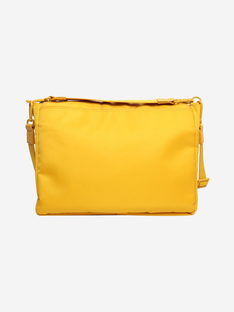 Yellow Econyl nylon baguette crossbody bag Shoulder bags Fendi 