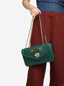 Gucci Dark green Rajah chain shoulder bag