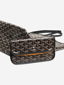 Goyard Black Amalouis tote with purse