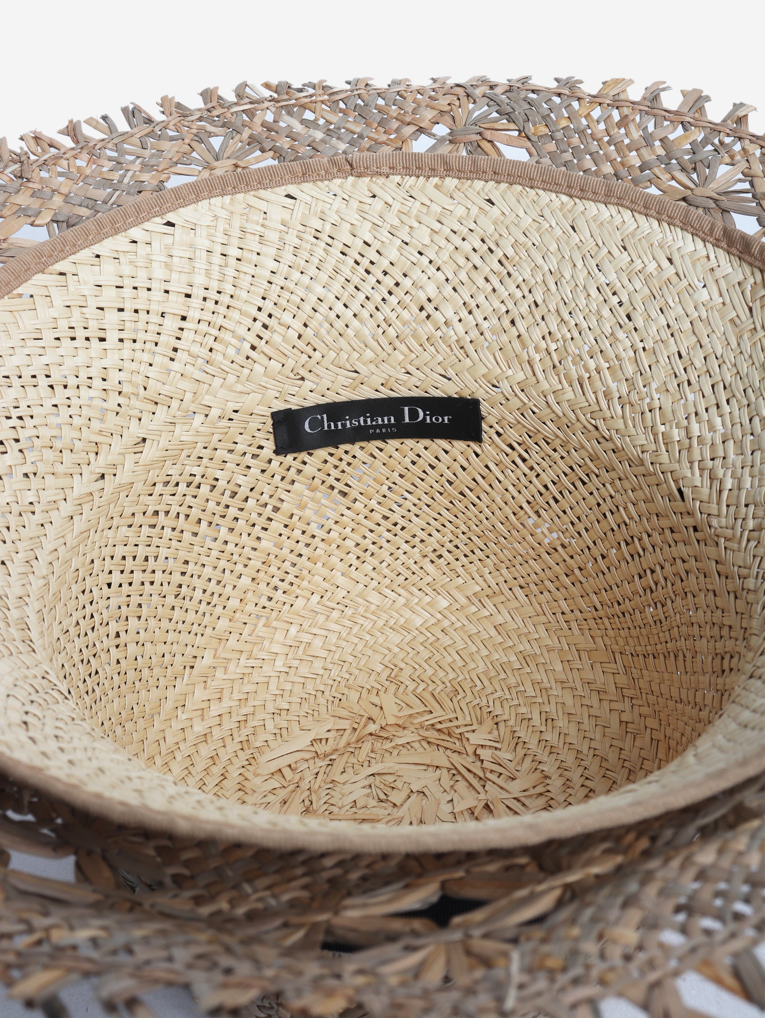 Beige Cruise collection straw hat Hats Dior 
