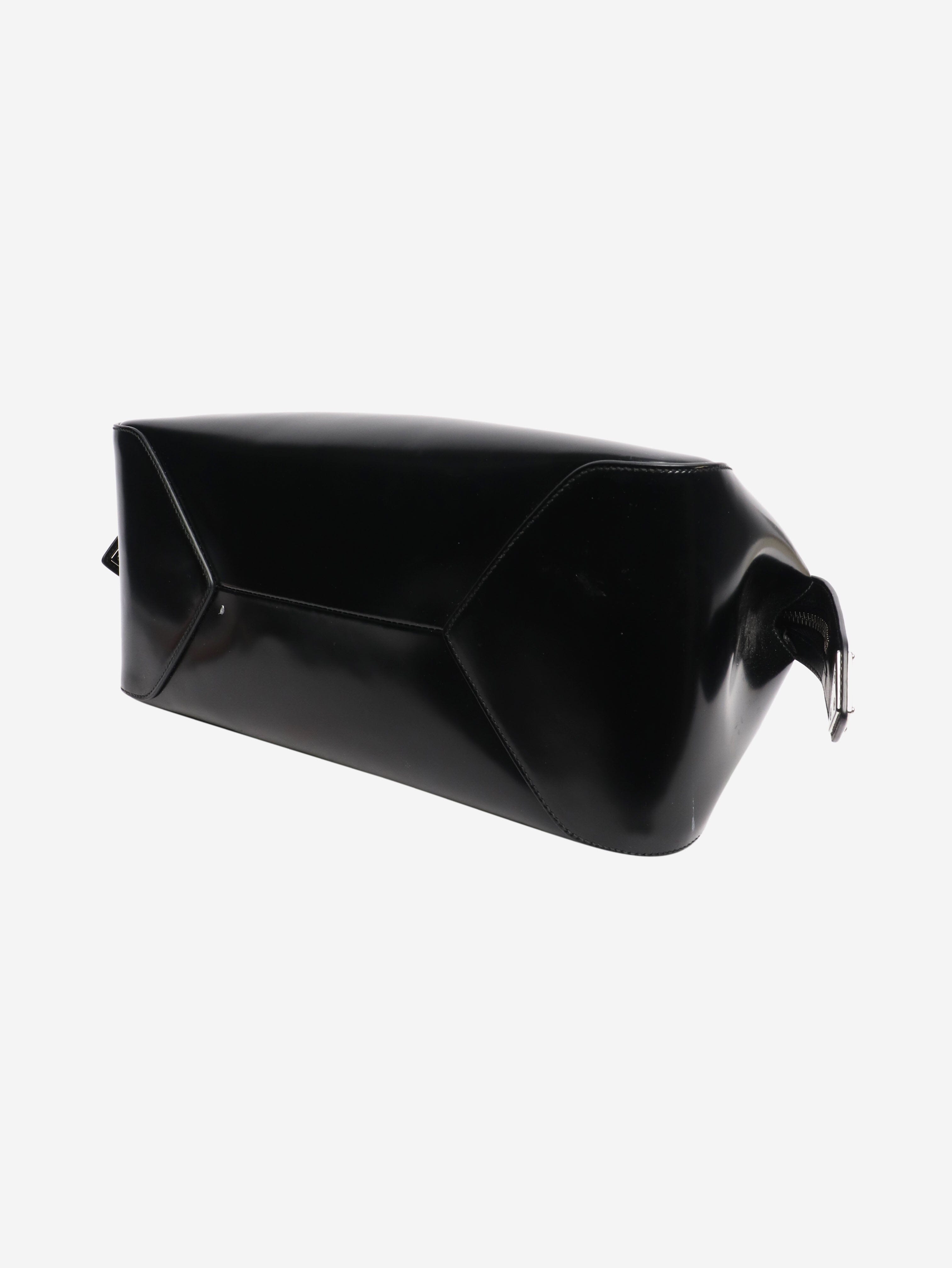 Black Supernova brushed leather tote bag - size Bags Prada 