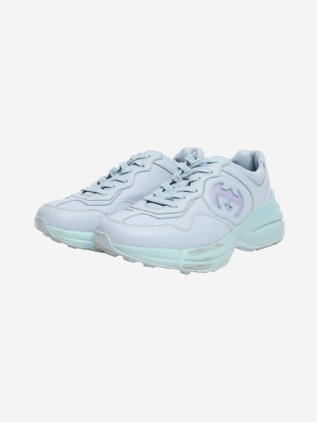 Blue Rhyton leather trainers - size EU 38.5 alternate image