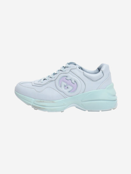 Blue Rhyton leather trainers - size EU 38.5 product image