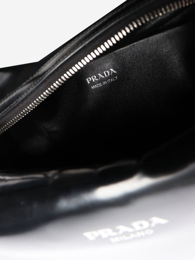 Black Supernova brushed leather tote bag - size Bags Prada 