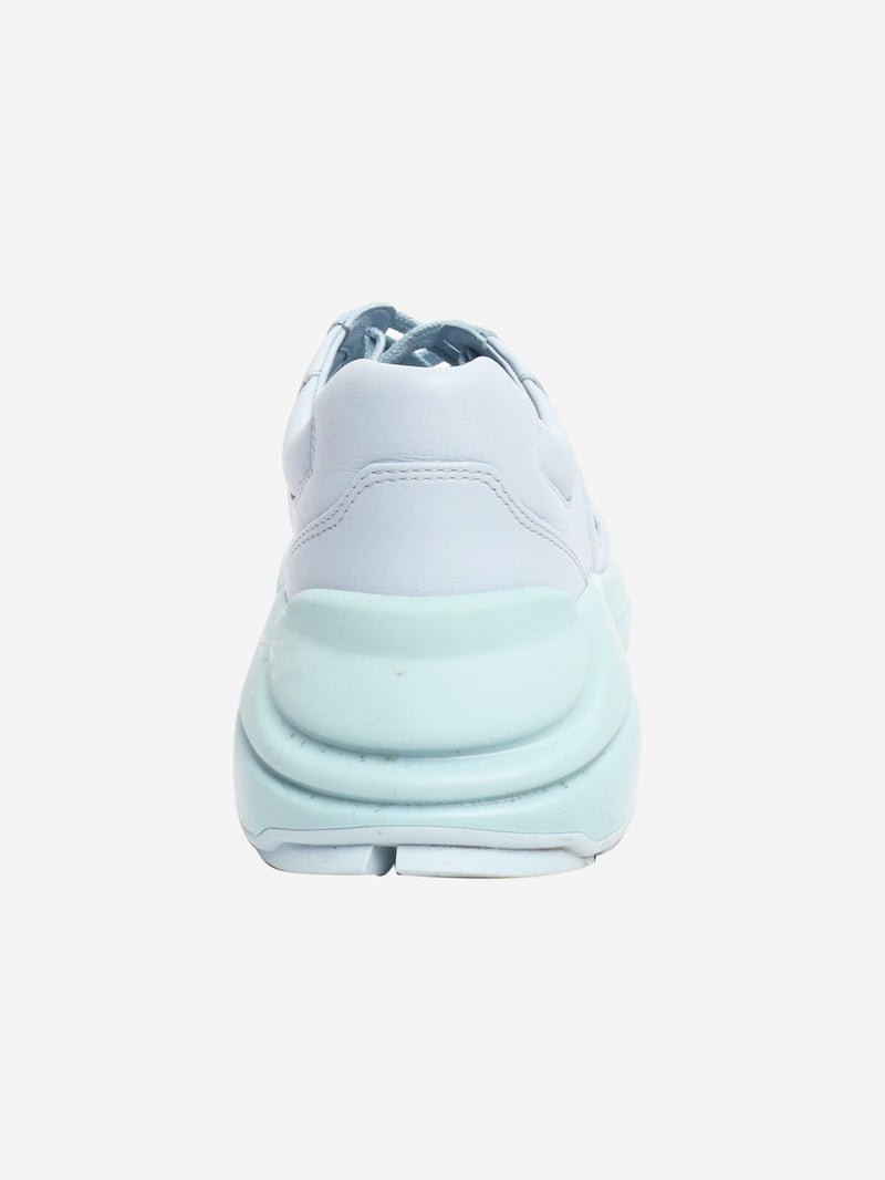 Blue Rhyton leather trainers - size EU 38.5 Trainers Gucci 