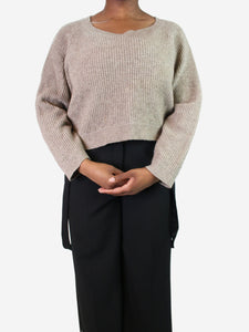 Vince Neutral wool-blend jumper - size L