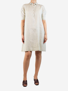 Loro Piana Sage shirt dress - size UK 10