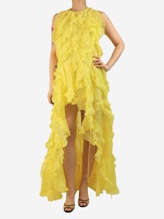 Lemon Wonderland ruffle gown - size UK 16 Dresses Zimmermann 