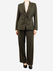 Vince Khaki Twill blazer & trouser set - size M