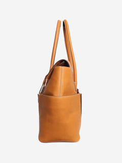 Tan Solitaire leather tote bag Tote Bags Loro Piana 