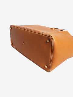 Tan Solitaire leather tote bag Tote Bags Loro Piana 