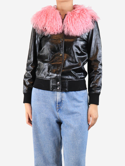 Black leather jacket - size M Coats & Jackets Charlotte Simone 