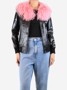 Charlotte Simone Black leather jacket - size M