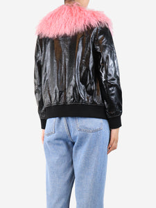 Charlotte Simone Black leather jacket - size M