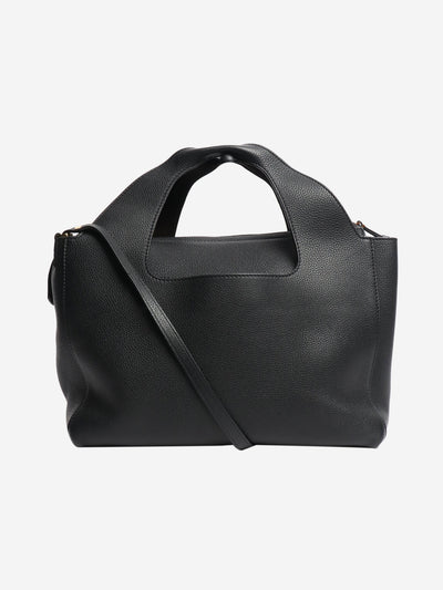 Black Two for One leather shoulder bag