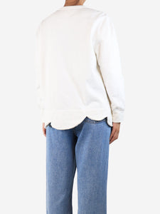 Comme Des Garçons White French Terry sweatshirt - size S