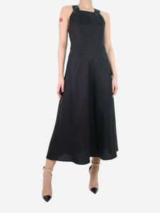 Samuel Dougal Black pinafore style dress - size UK 8