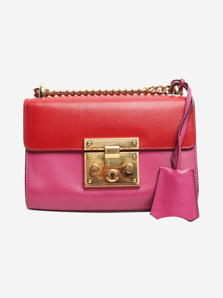 Red and pink Padlock shoulder bag product image