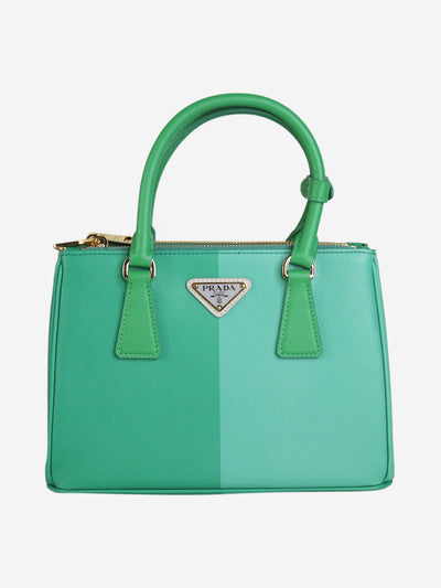 Green small Galleria Saffiano special edition bag Top Handle Bags Prada 