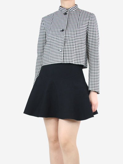 Black and white cropped gingham jacket - size UK 10 Coats & Jackets Christian Dior 