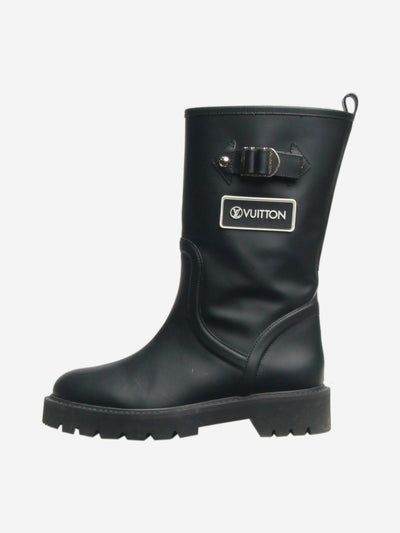 Black rubber rain boots - size EU 38 (UK 5) Boots Louis Vuitton 