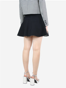 Sandro Black A-line textured mini skirt - size S